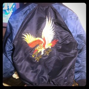 Gap Embroidered Bomber Jacket - NWOT - Medium